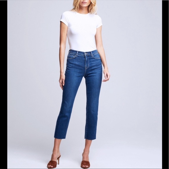 L’Agence 31 high rise Sada cropped denim jeans - Picture 1 of 16